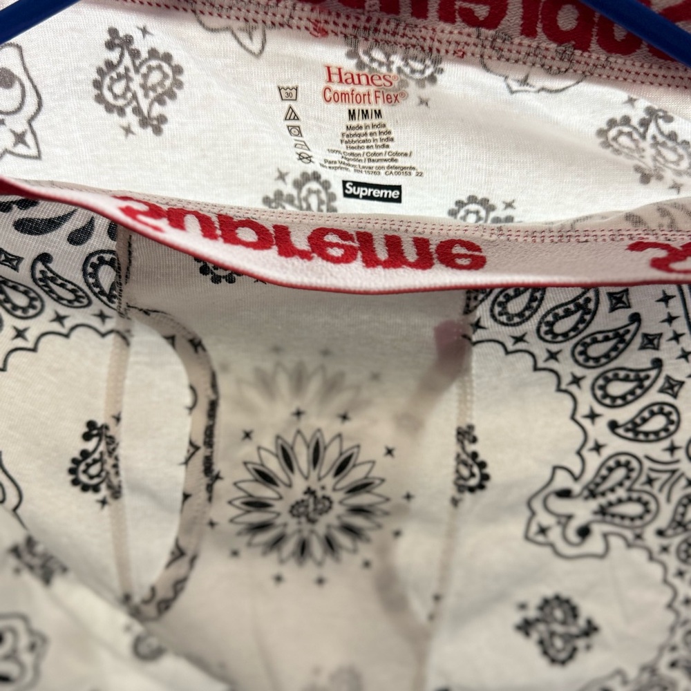 Supreme Black and White Bandana Boxer Briefs